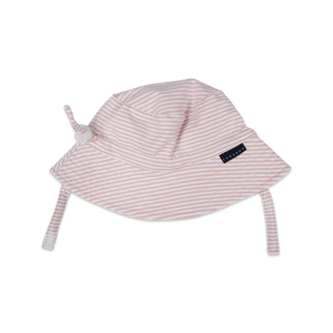 Cotton sun hat -dusty pink stripe