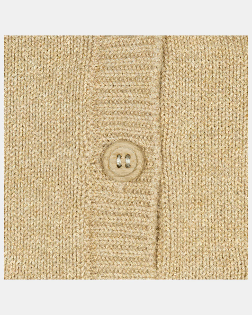 Organic cardigan Remy - Driftwood