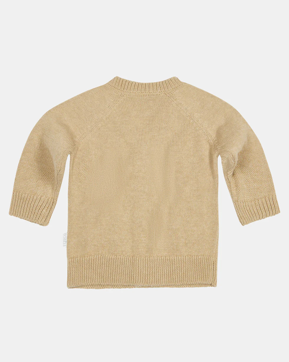 Organic cardigan Remy - Driftwood