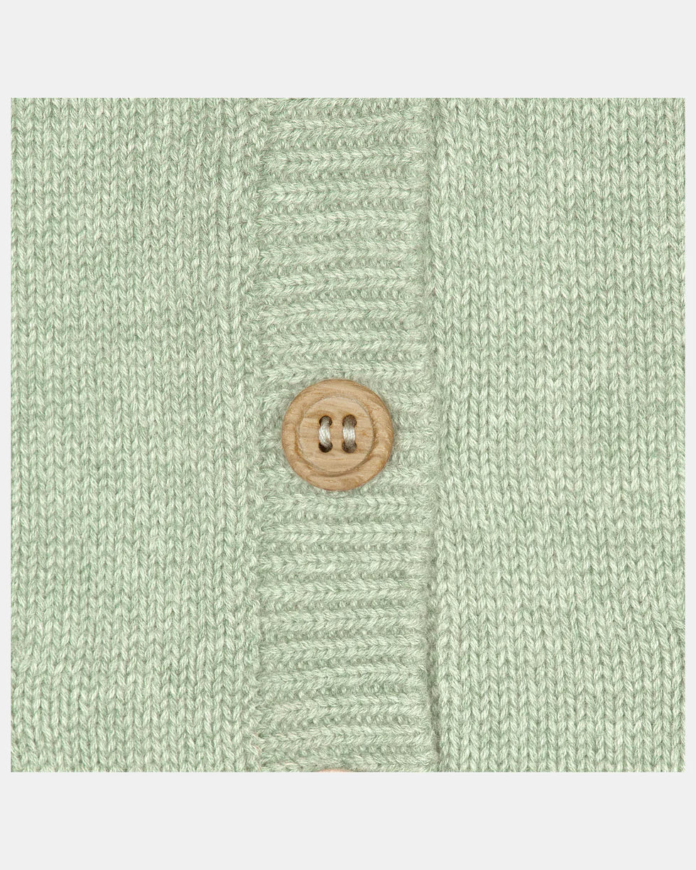 Organic cardigan Remy - Matcha