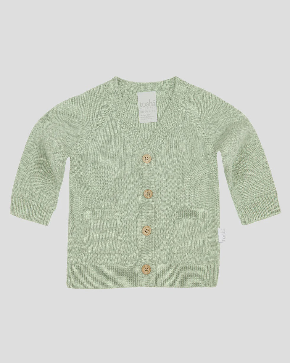 Organic cardigan Remy - Matcha