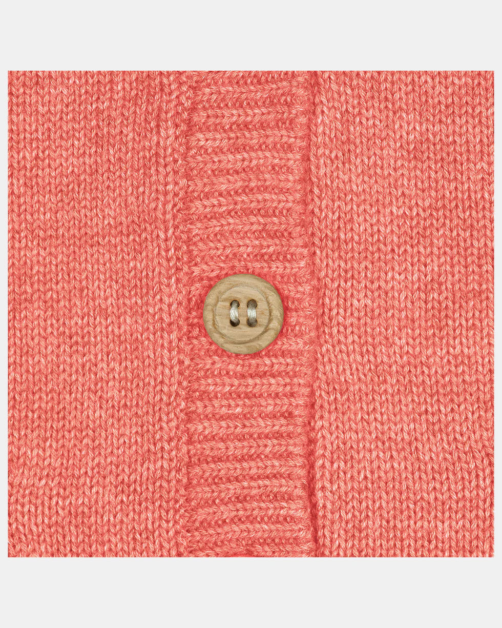 Organic cardigan remy - Paprika