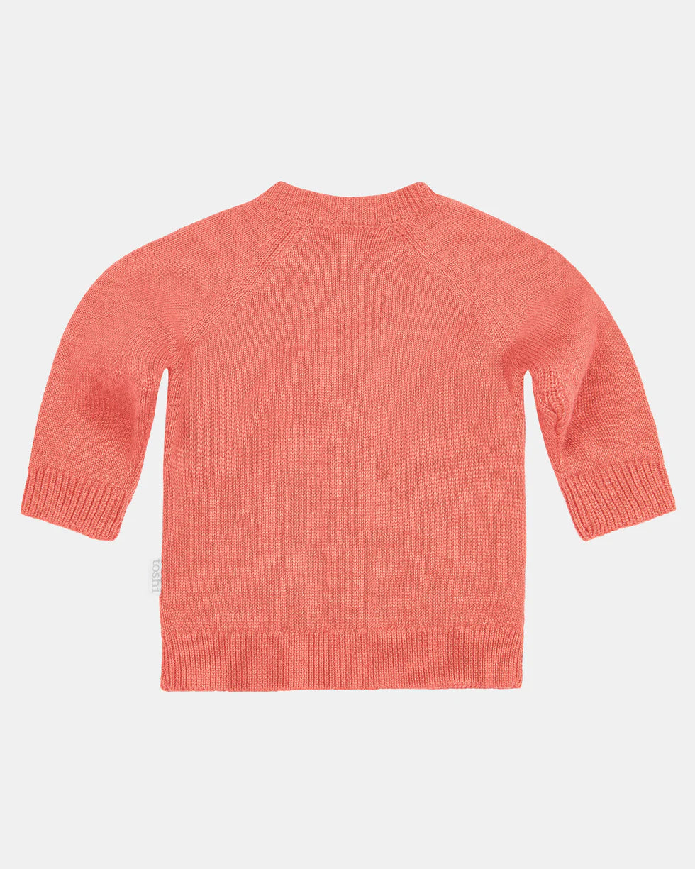 Organic cardigan remy - Paprika