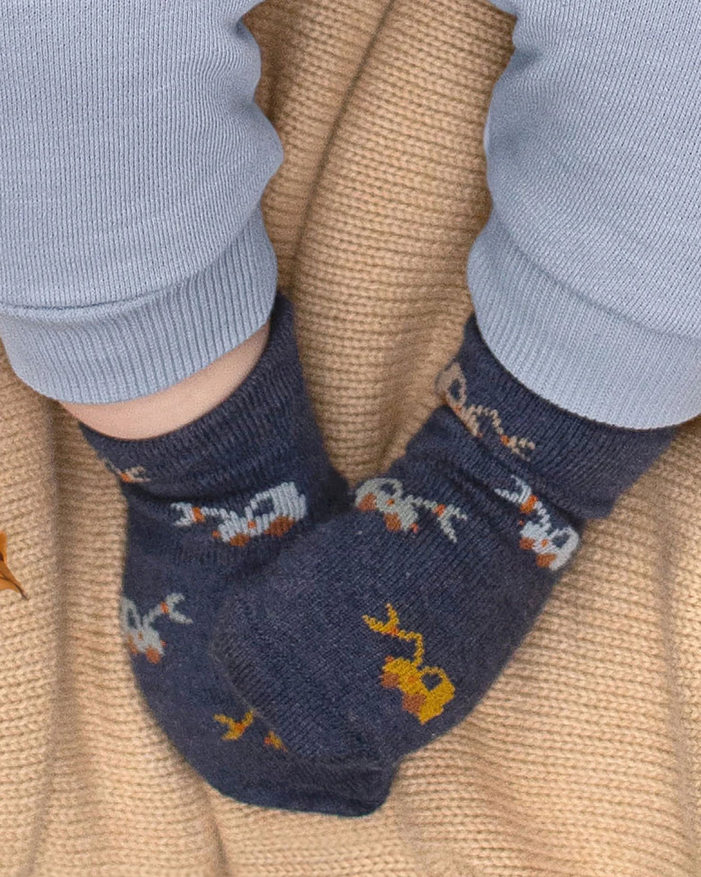 Organic Socks Ankle Jacquard - Earthmover