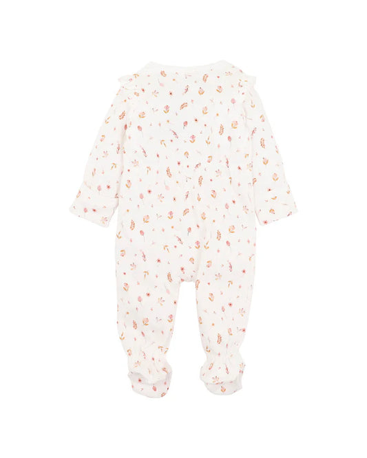 BILLIE DITSY FLORAL ORGANIC LS ZIPSUIT