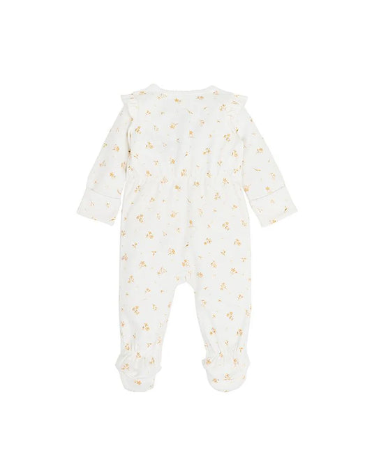 BAILEY FLORAL LS ZIP ONESIE