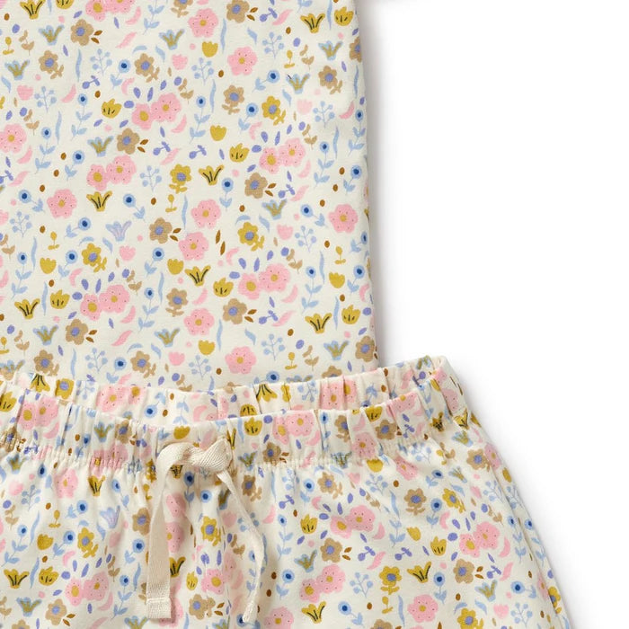 Ava Floral Organic Short Sleeved Pyjamas