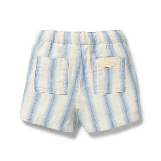 Deep Blue Stripe Organic Short