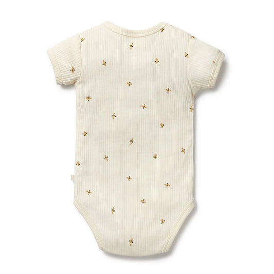 Bee Mine Organic Henley Bodysuit