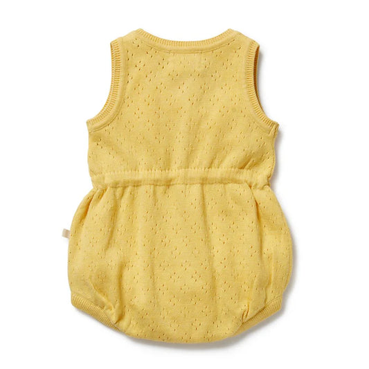 Sunny Sorbet Organic Knitted Tie Bodysuit