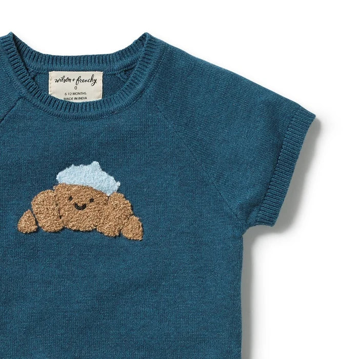 Little Croissant Organic Knitted Set
