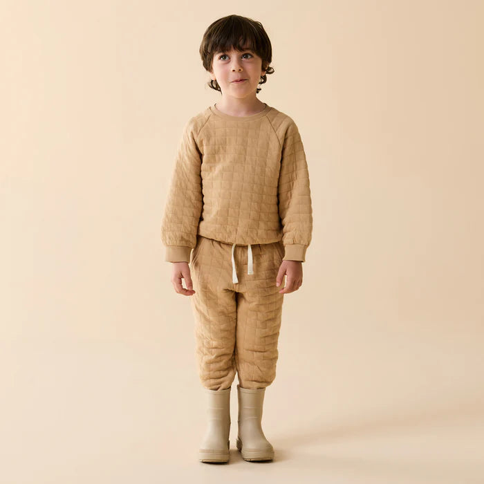 Honey Fawn Organic Quilted Sweat