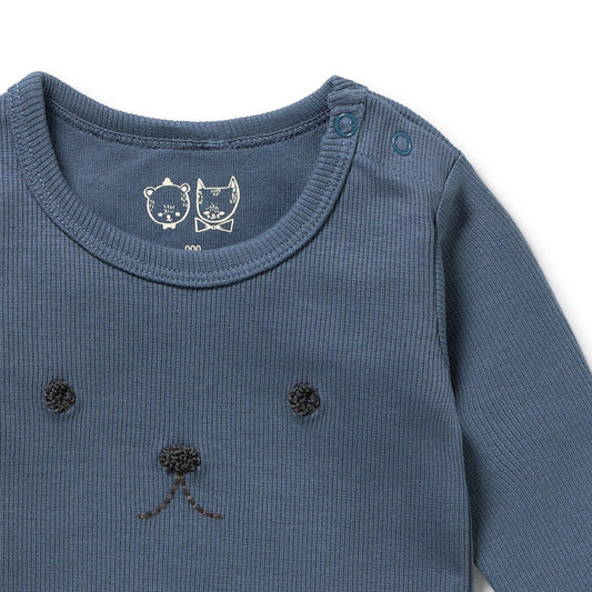 Twilight Blue Organic Rib Top
