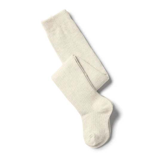 Buttermilk Organic Ribbed Tights