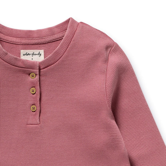 Plum Organic Waffle Henley Pyjamas