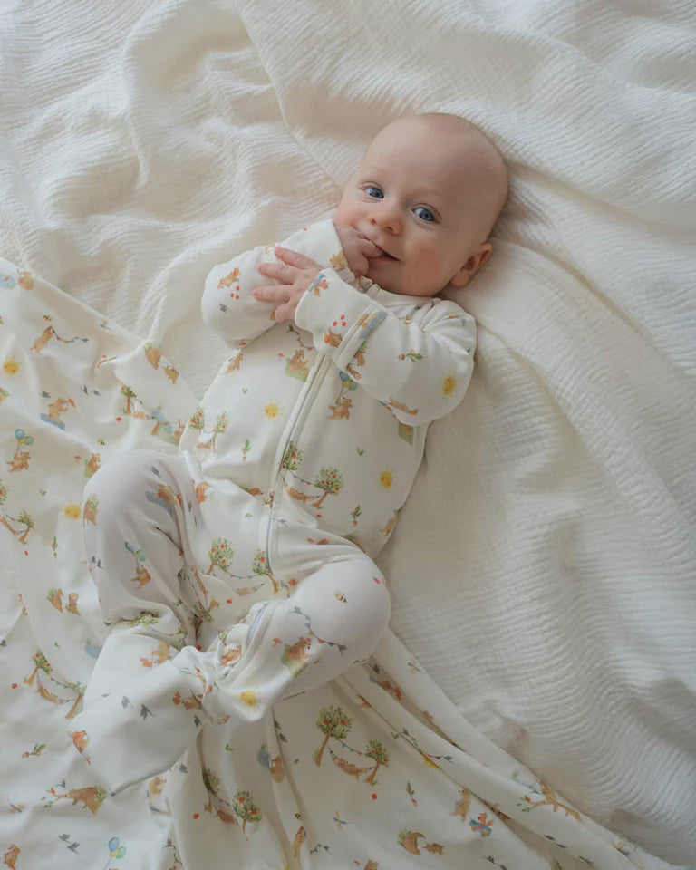BEAR ORGANIC LS ZIPSUIT