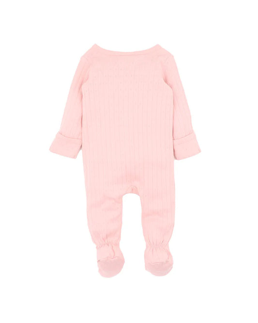 BLOSSOM ORGANIC POINTELLE LS ZIPSUIT