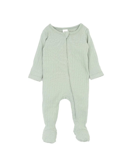 SAGE ORGANIC POINTELLE LS ZIPSUIT