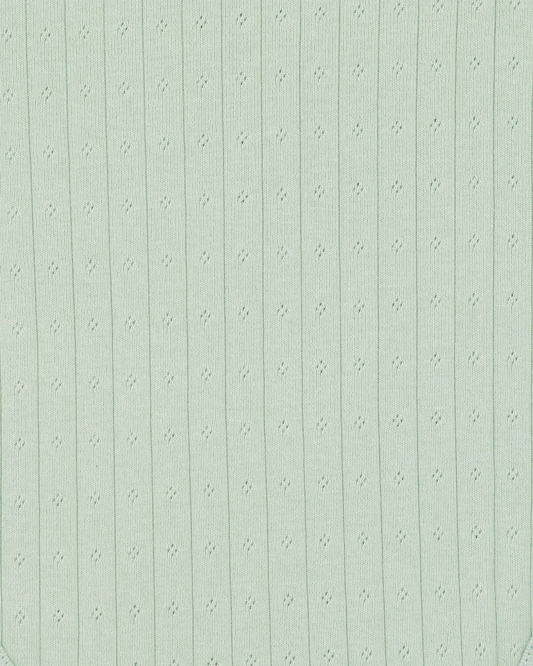 SAGE ORGANIC POINTELLE LS ZIPSUIT