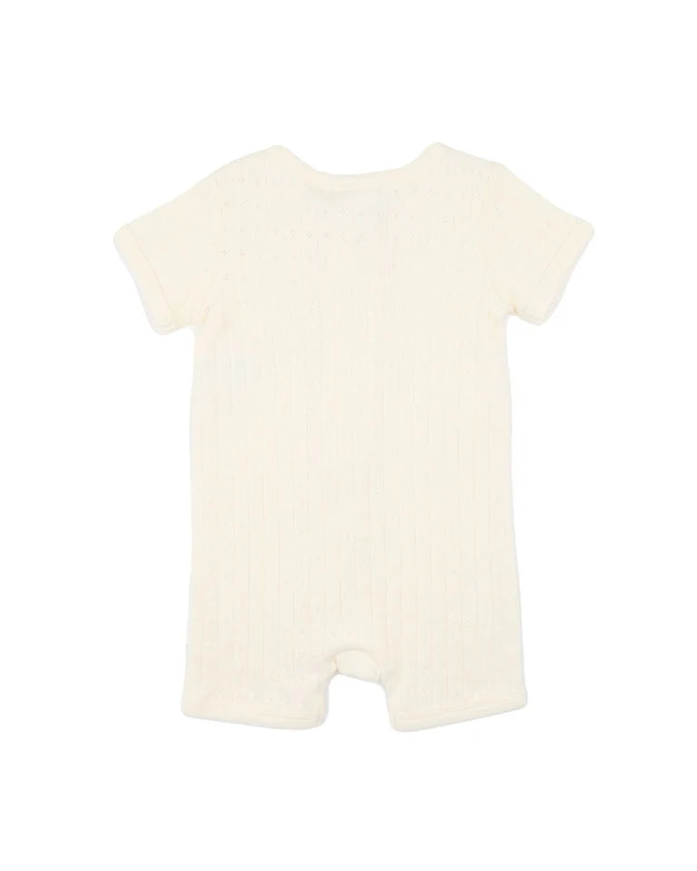 MILK ORGANIC POINTELLE SS ZIPSUIT