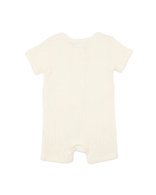 MILK ORGANIC POINTELLE SS ZIPSUIT