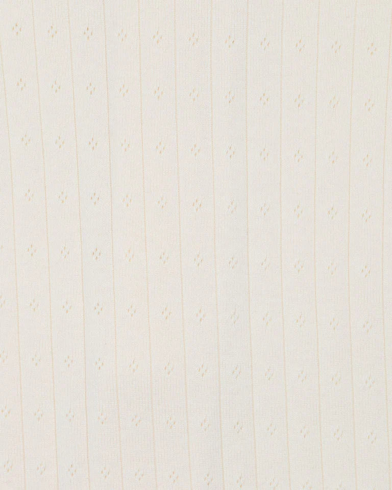 MILK ORGANIC POINTELLE SS ZIPSUIT