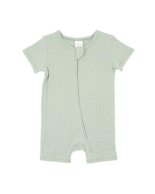 SAGE ORGANIC POINTELLE SS ZIPSUIT