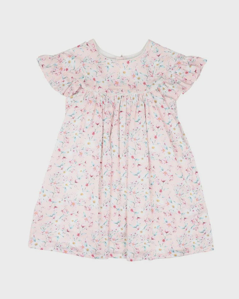 ZOE FRILL SLEEVE DRESS 3-7 YRS