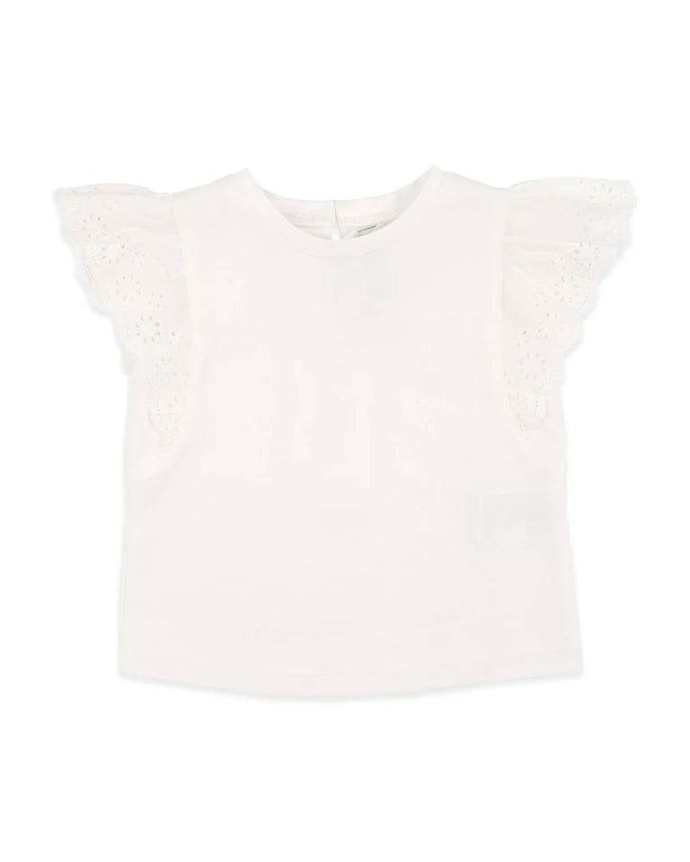SNOW BROIDERY TEE
