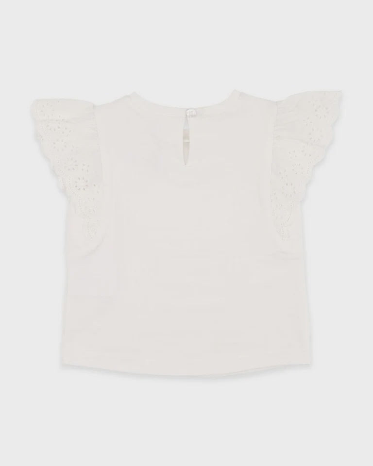 SNOW BROIDERY TEE
