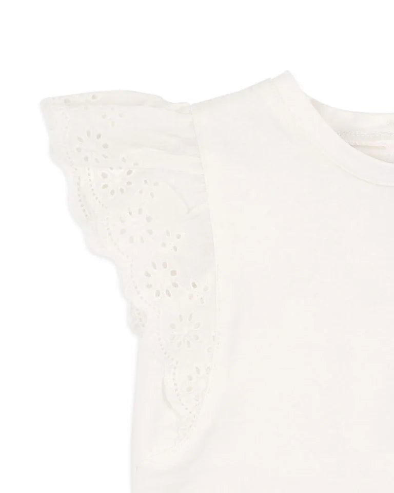 SNOW BROIDERY TEE