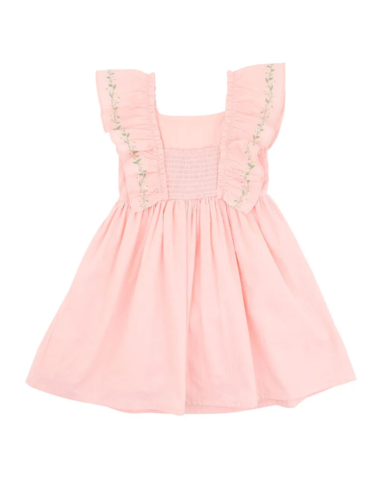 TESS EMB. FRILL DRESS 3-7YRS