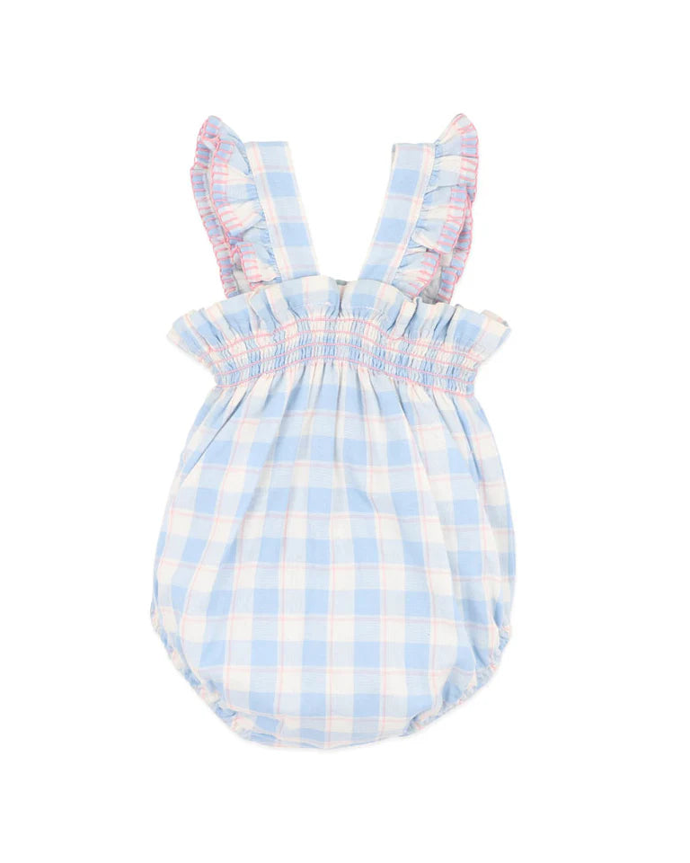 BONNIE CHECK ORGANIC BODYSUIT