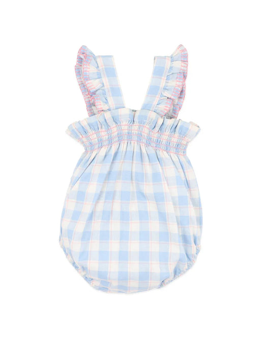 BONNIE CHECK ORGANIC BODYSUIT