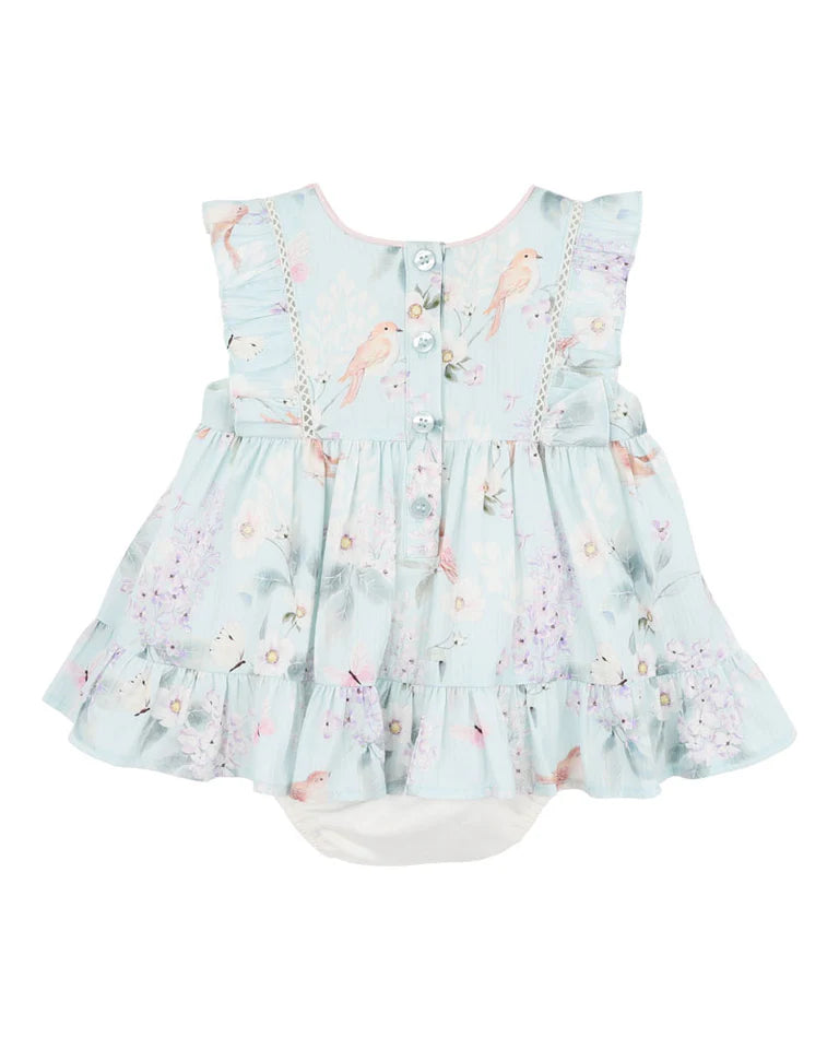 MADELYN PRINT OVERLAY DRESS