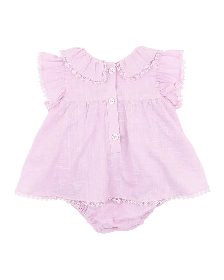 MADELYN EMBROIDERED OVERLAY BODYSUIT