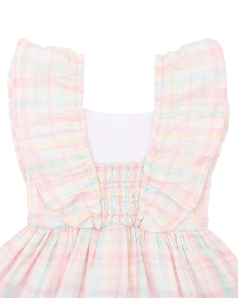 MADELYN CHECK DRESS 3-7 YRS