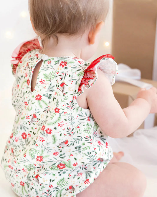 FESTIVE FOREST PRINT BODYSUIT