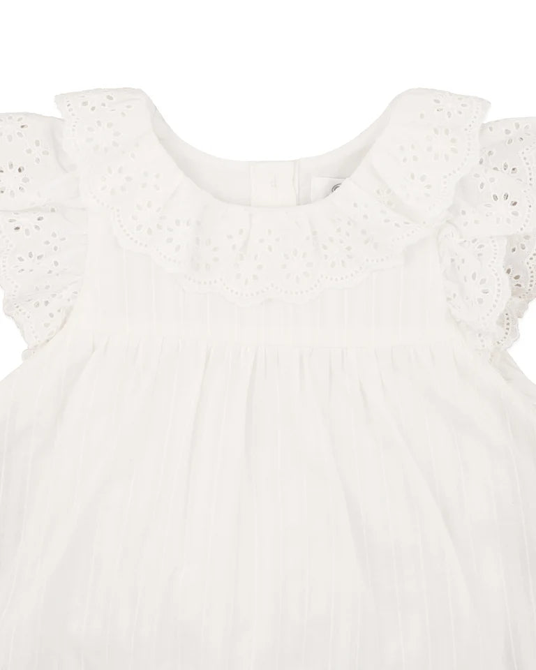 WILLA CREAM OVERLAY BODYSUIT