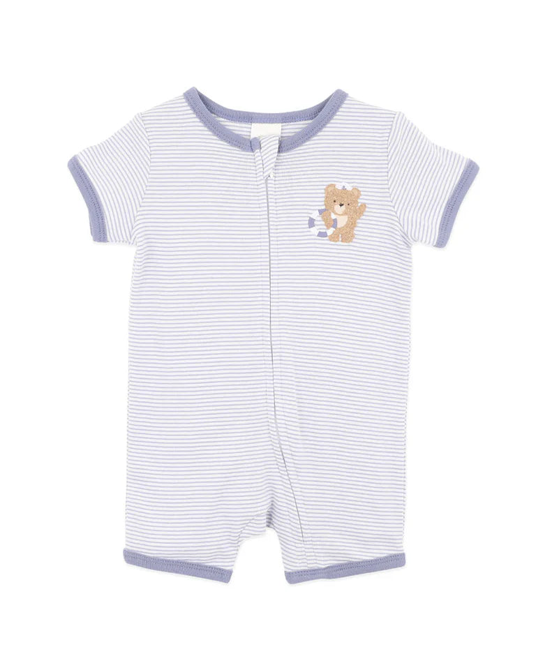 AXEL ORGANIC STRIPE SS ZIPSUIT