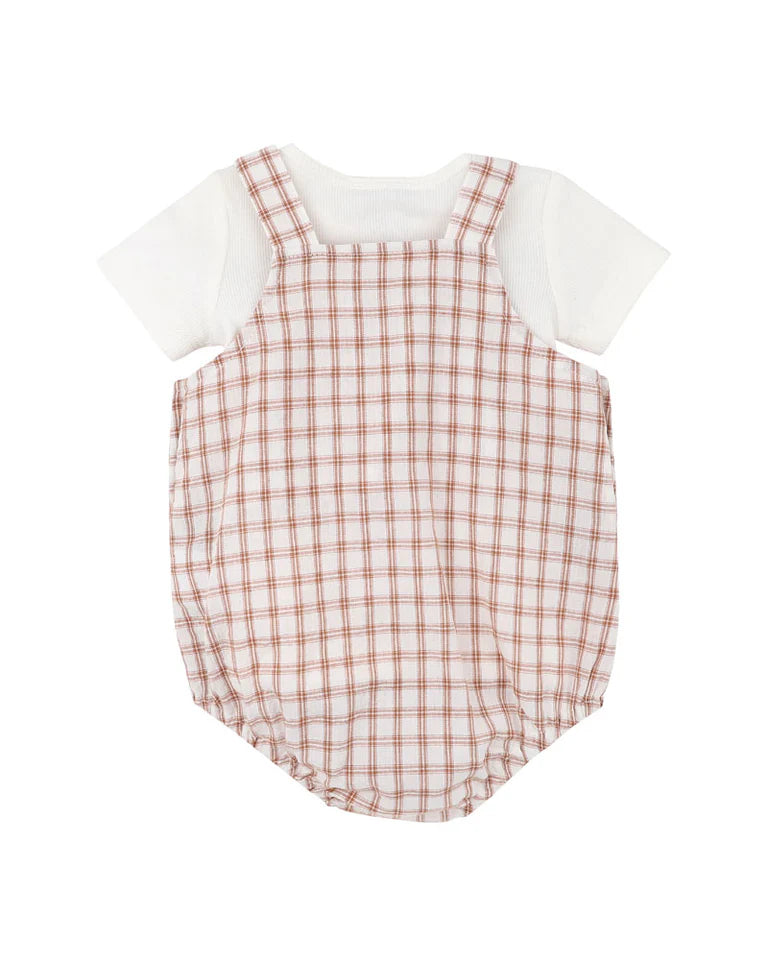 CLAYTON CHECK BODYSUIT 2 PIECE SET