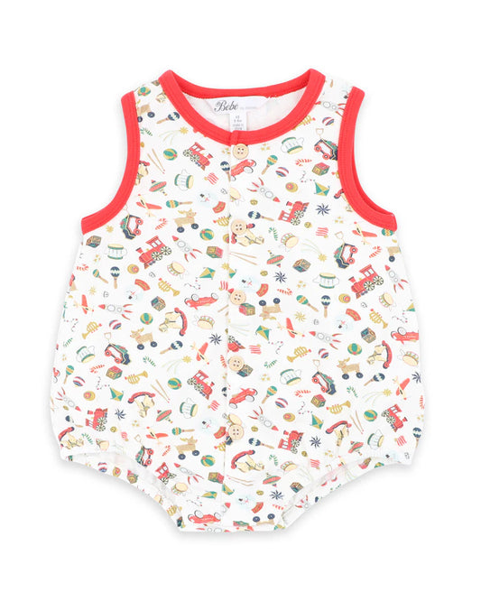 FESTIVE TOY PRINT BODYSUIT