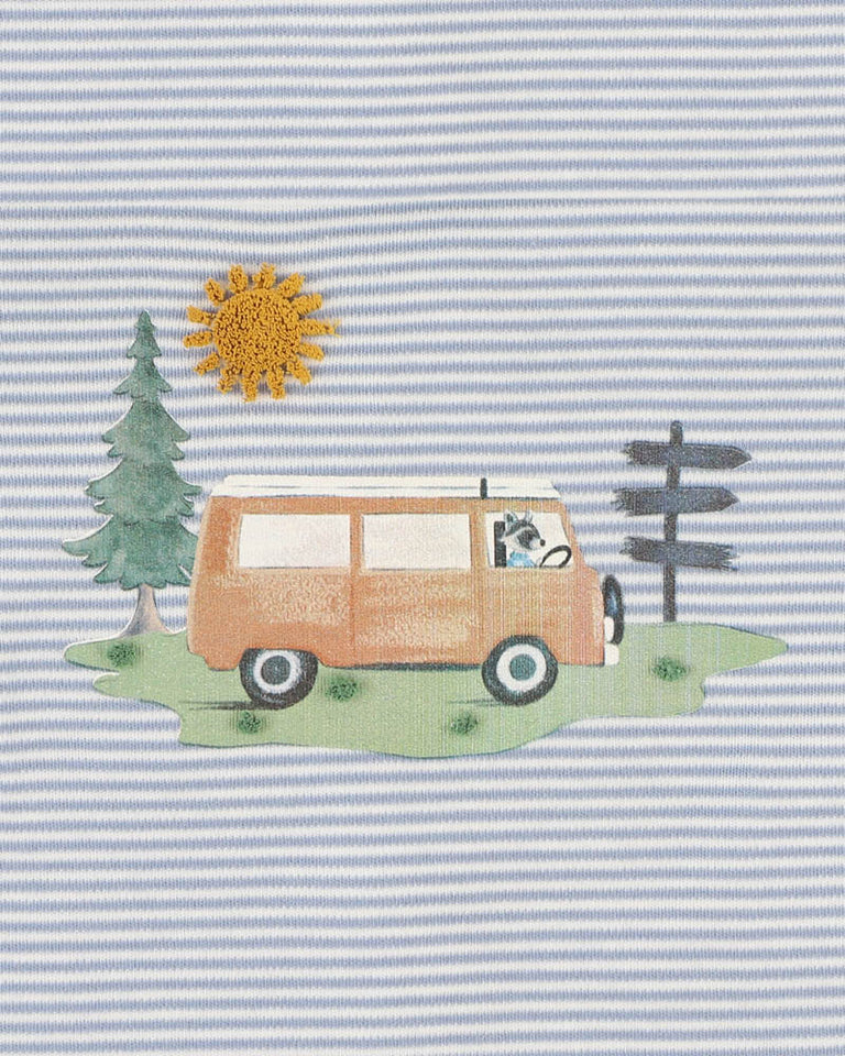 ALVIN ORGANIC STRIPE LS BODYSUIT