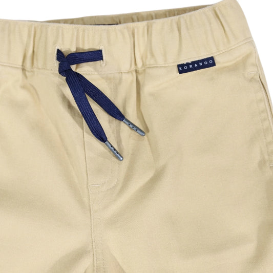 Stretch Twill Short with Drawstring Sand