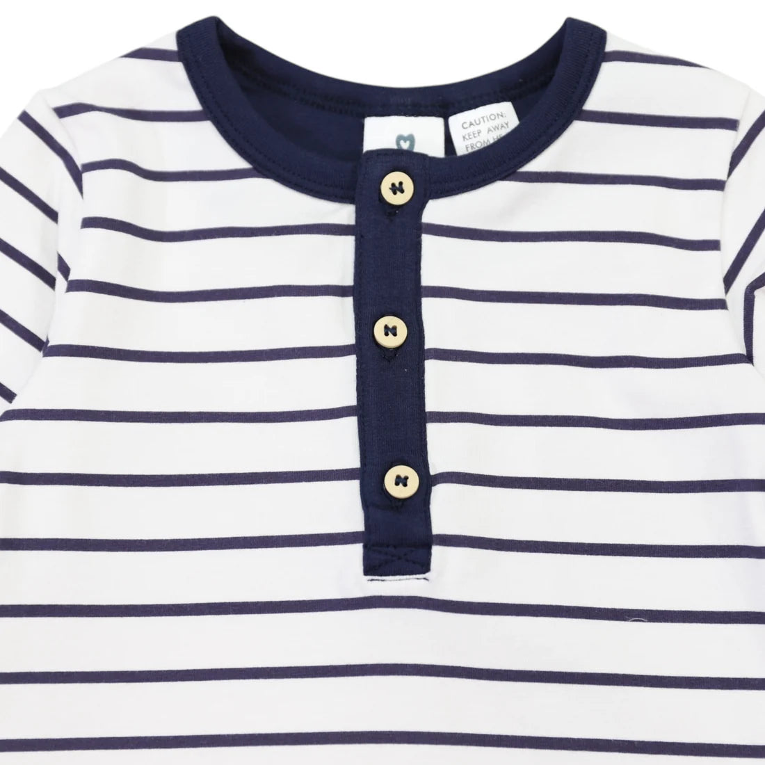 Striped Bodysuit | Navy