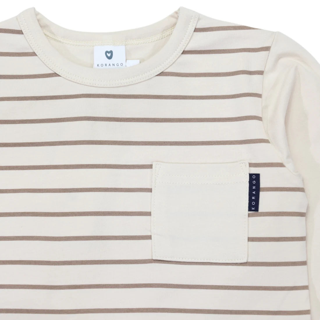 Pocket Tee Chestnut Stripe