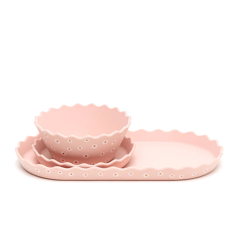 Daisy Silicone Dinnerware & Smoothie Bundle