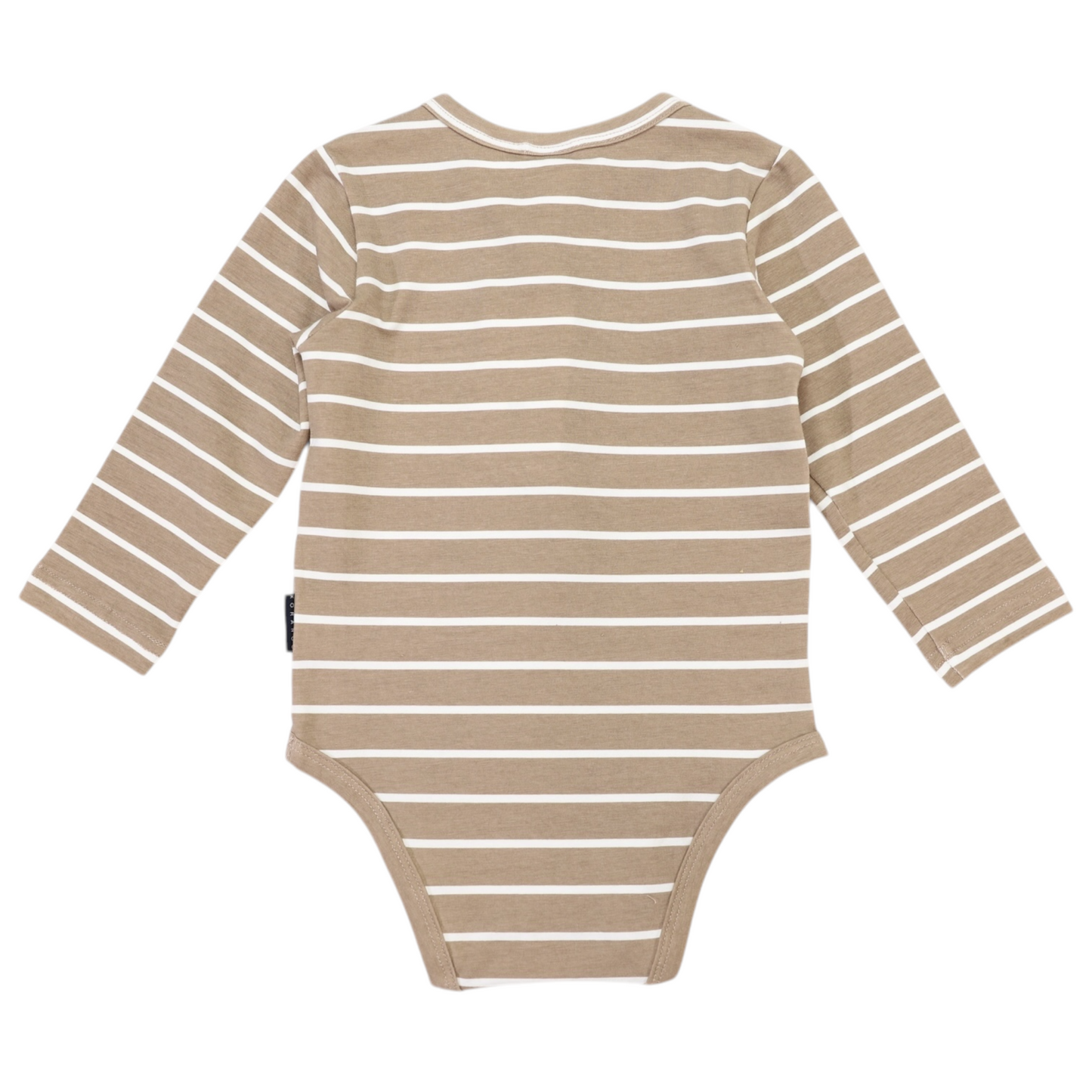 Striped Bodysuit Beige