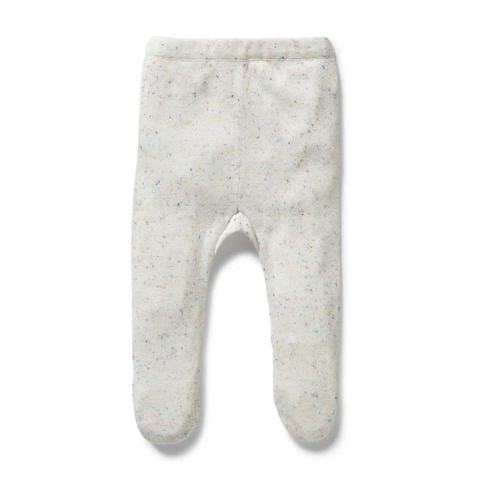 Hundreds and Thousands Organic Knitted Legging with Feet