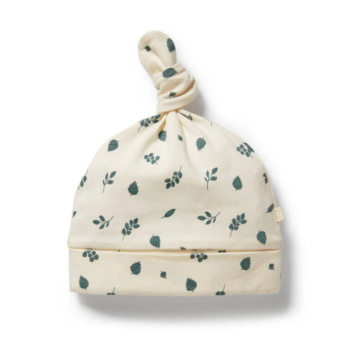 Twilight Leaf Organic Knot Hat